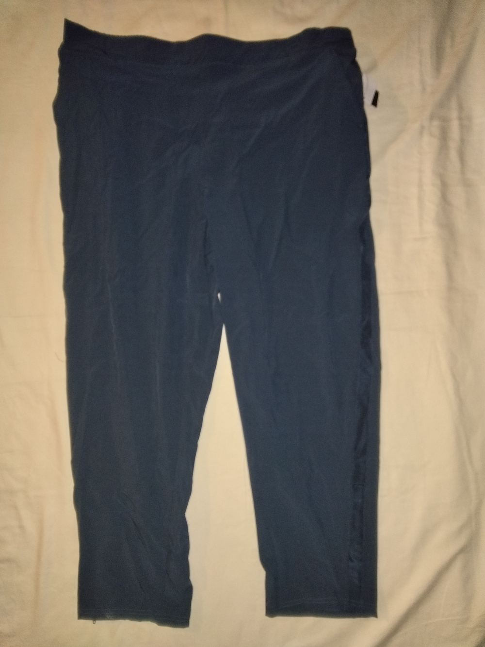 Dark Blue Straight Ankle Pants